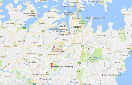 Map to 17 Hutchinson St, St Peters, 2044, Sydney, NSW | Arcade Screen ...